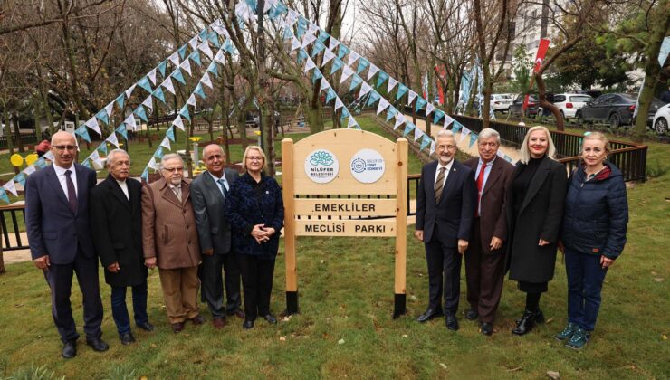 Nilüfer’de emeklilere özel park ve lokal kazandırıldı