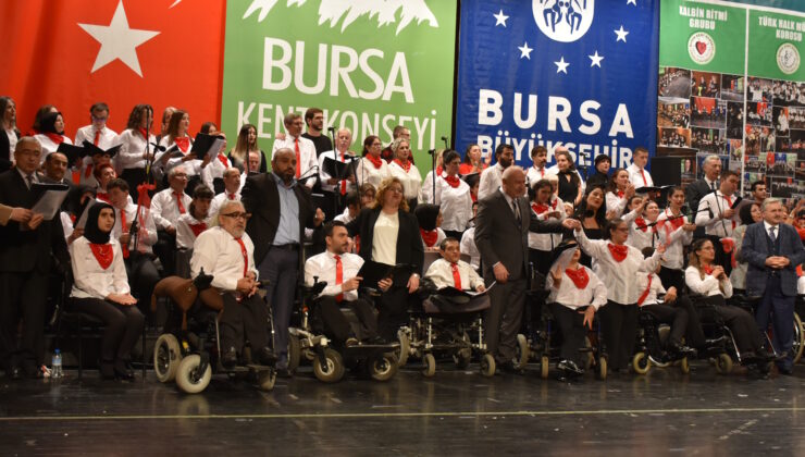 Engelli bireylerin müzik performansı Bursa’da yankı buldu