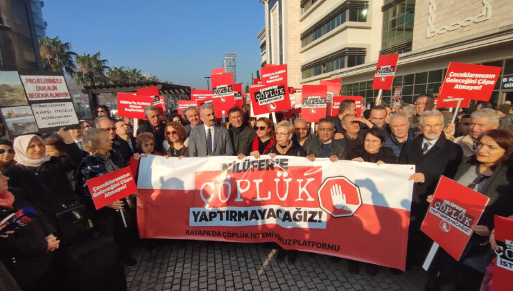 Bursa’da çöplük protestosu büyüyor