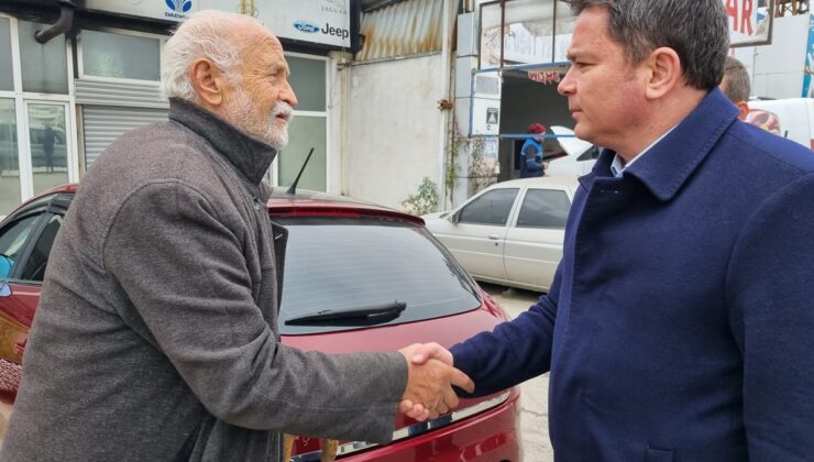 Erkan Aydın’dan kentsel dönüşüm mağduru oto tamircilerine destek