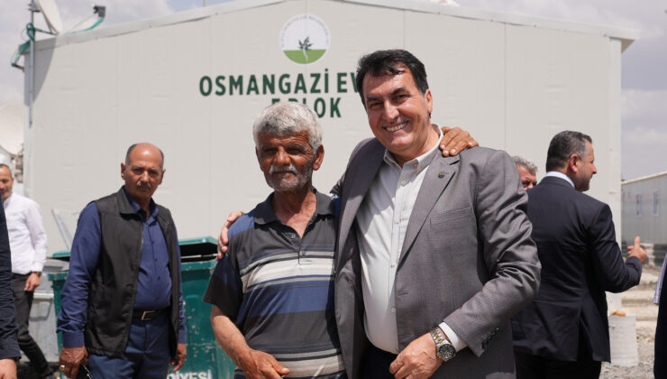 Osmangazi asrın felaketinin yaralarına merhem oldu