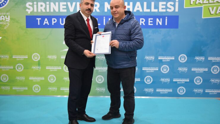 Yıldırım’da ‘imar’ tasarrufu