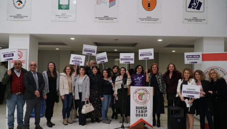 Bursa Tabip Odası’ndan 8 Mart basın açıklaması