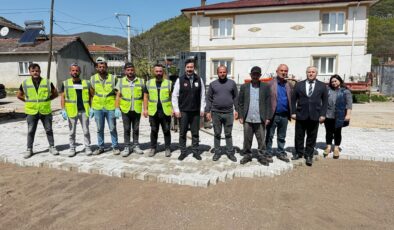 Başkan Özel yol yapım çalışmalarını denetledi