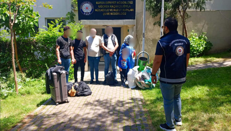 Bursa’da kaçak göçmen taşıyan organizatöre operasyon