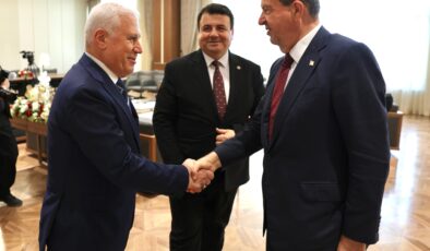 Başkan Bozbey KKTC’de Cumhurbaşkanı Tatar ile görüştü