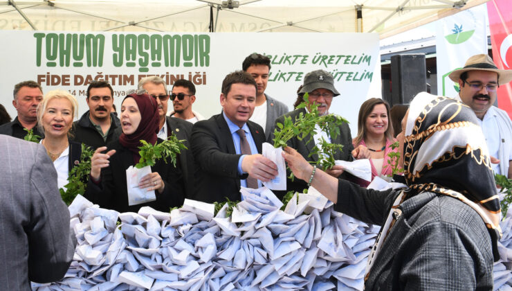 Balkonlar tarım alanına dönüşüyor: Osmangazi fide dağıttı