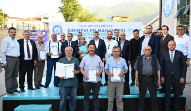 Yıldırım’da 1530 hak sahibi daha tapusuna kavuştu