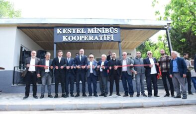 Kestel Minibüs Kooperatifi yeni yüzüyle açıldı: Esnaftan Başkan Erol’a teşekkür