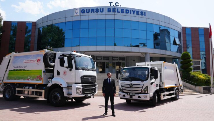 Gürsu Belediyesi’ne Çevre Bakanlığı’ndan hibe araç desteği
