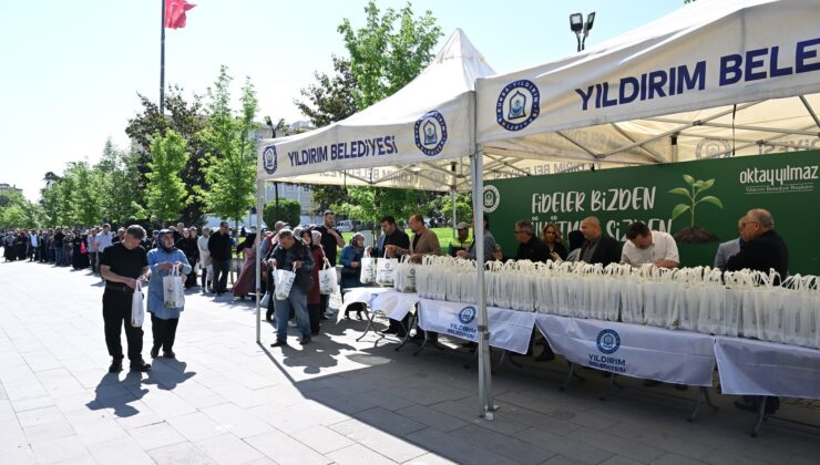 Yıldırım Belediyesi’nden vatandaşlara 50 bin ücretsiz fide desteği