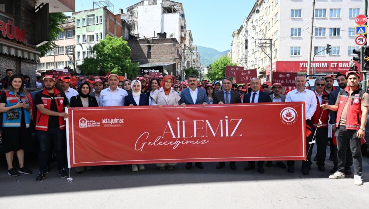 Yıldırım’da Aile Haftası’na özel farkındalık yürüyüşü