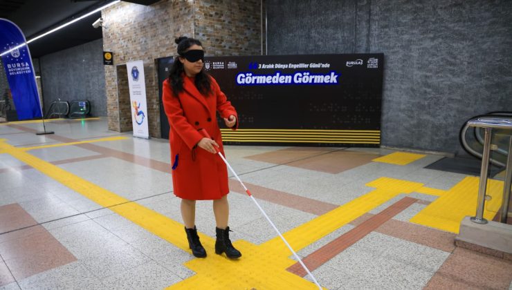 Bursa’da farkındalık etkinliği: Özel gereksinimli bireylerin günlük yaşamı deneyimlendi