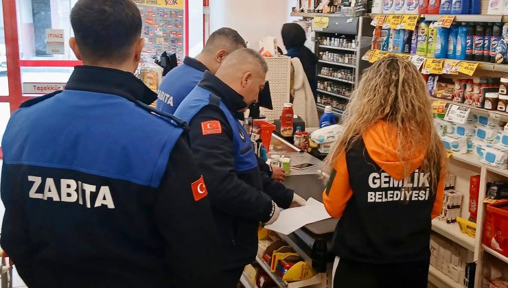 Gemlik’te halk sağlığını tehdit eden ürünlere el konuldu