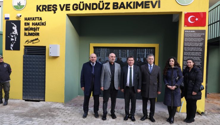 Başkan Erkan Aydın’dan Hamit Özelif Kreşi’ne inceleme ziyareti