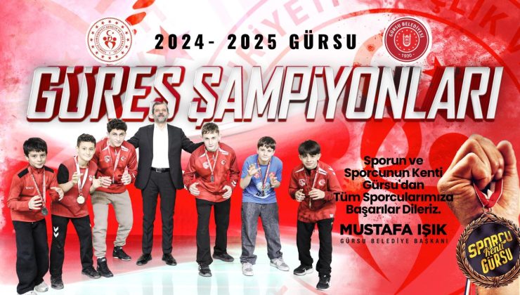 Gürsu’dan üç branşta büyük başarı
