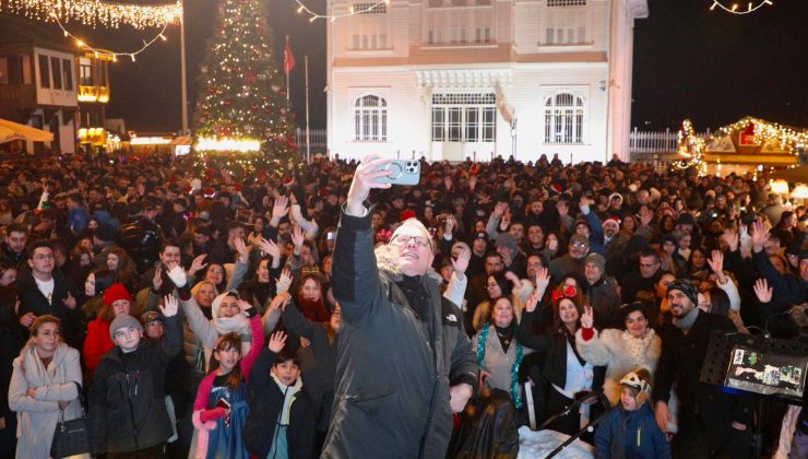 Mudanya’da yılbaşı gecesi meydan doldu taştı