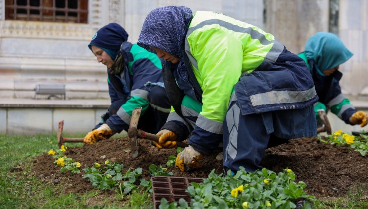 Tarihi Bursa, çiçeklerle yeniden canlandı