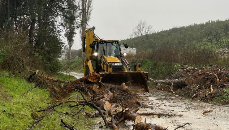 Şiddetli lodosun yol açtığı olumsuzluklar kısa sürede giderildi