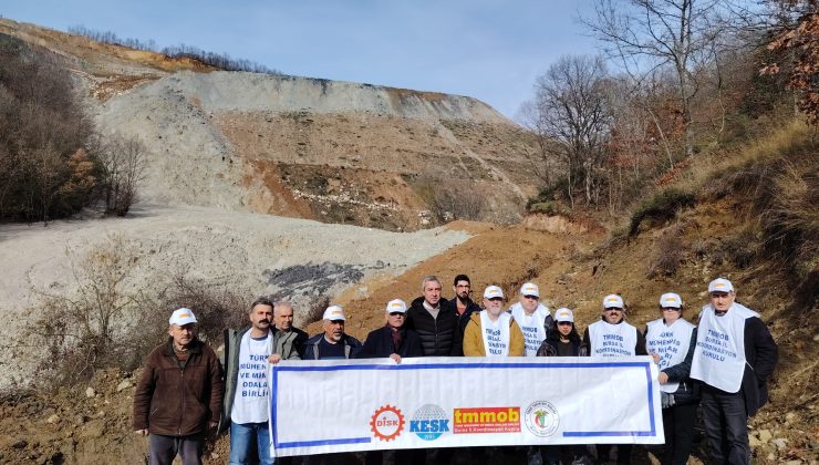 Bursa’da maden atık alanı çökmesi için yetkililere ivedi çağrı