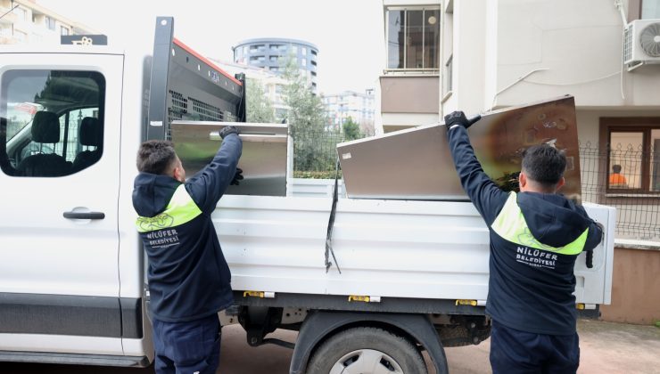 Nilüfer’de çevre için kapıdan e-atık hizmeti