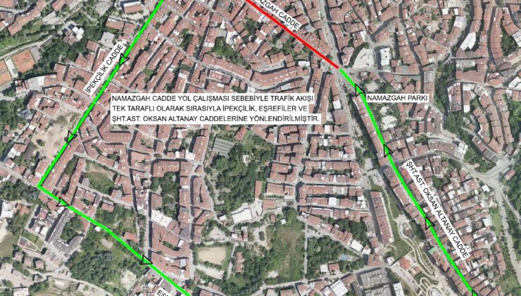 Namazgah Caddesi’nde asfalt onarımı pazar gününe ertelendi