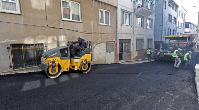 Büyükşehir’den Baruthane’ye 700 tonluk asfalt hamlesi