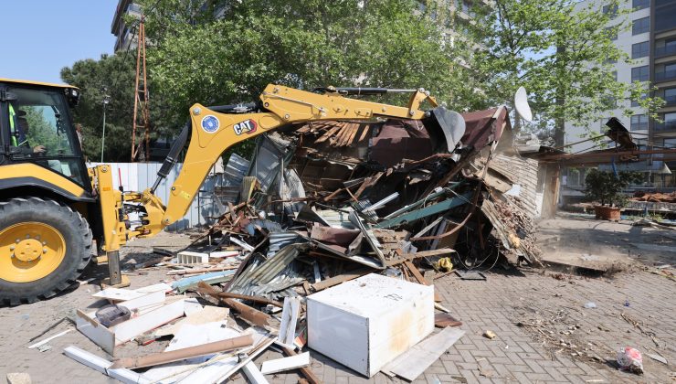 1050 Konutlar’da yeşil alan işgalden arındırıldı