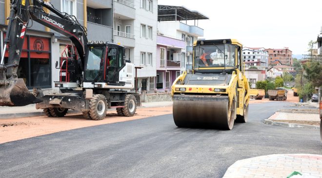 Hamitler Mahallesi’nde yol ve kaldırım yenilendi