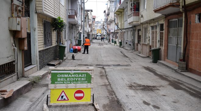 Osmangazi’de altyapı mesaisi