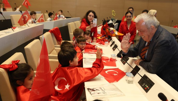 Nilüfer’de 23 Nisan’da çocuklar Barış Meclisi’nde buluştu