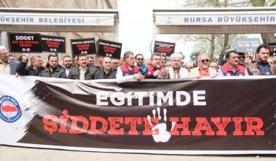 Bursa’da eğitimcilerden saldırılara tepki