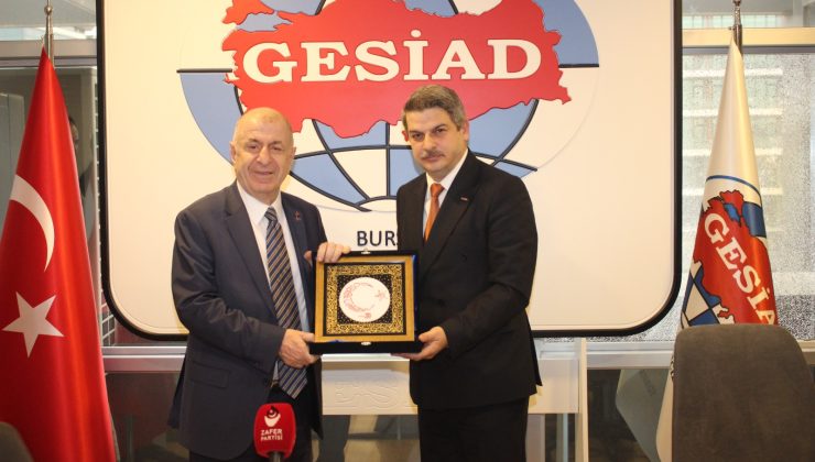 Zafer Partisi Genel Başkanı Ümit Özdağ, GESİAD üyeleriyle bir araya geldi
