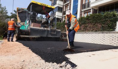 Ovaakça’da 220 tonluk asfalt uygulaması