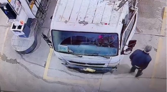 Kaçak döküm yapan kamyon böyle yakalandı