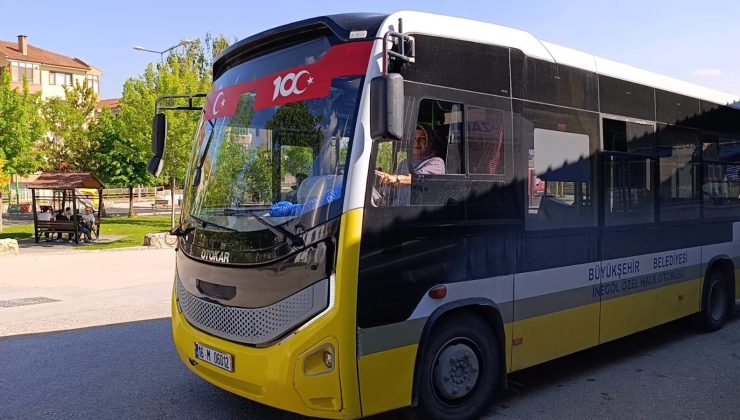 İnegöl’de otobüs şoföründen insanlık dersi