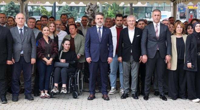 Başkan Vekili Şahin Biba çalışanlarla bayramlaştı