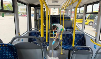 Bursa’da otobüs ve raylı sistem araçlarında hijyen seferberliği