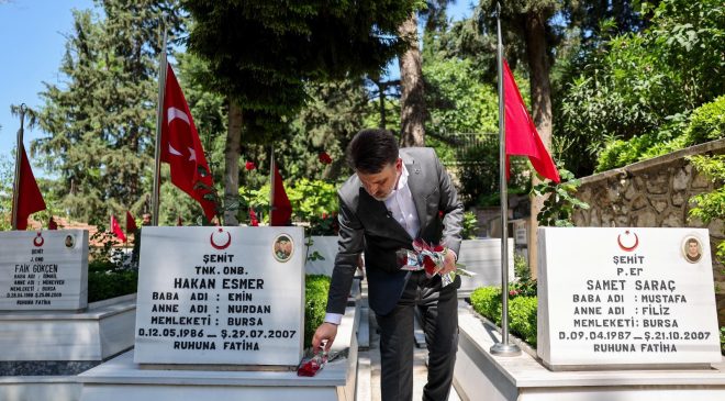 Başkan Vekili Biba’dan şehitlik ve çarşı esnafına ziyaret