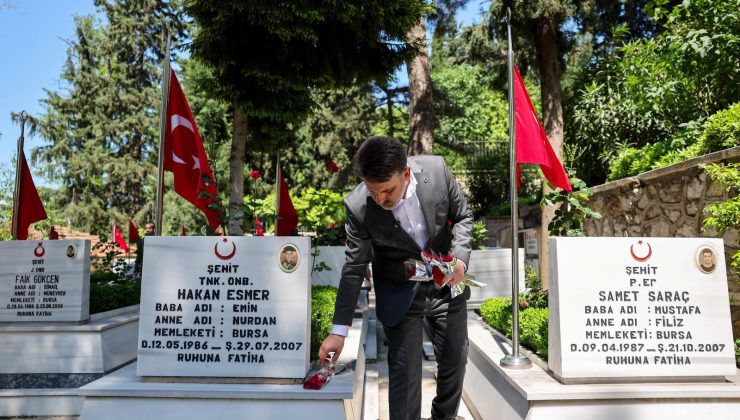 Başkan Vekili Biba’dan şehitlik ve çarşı esnafına ziyaret