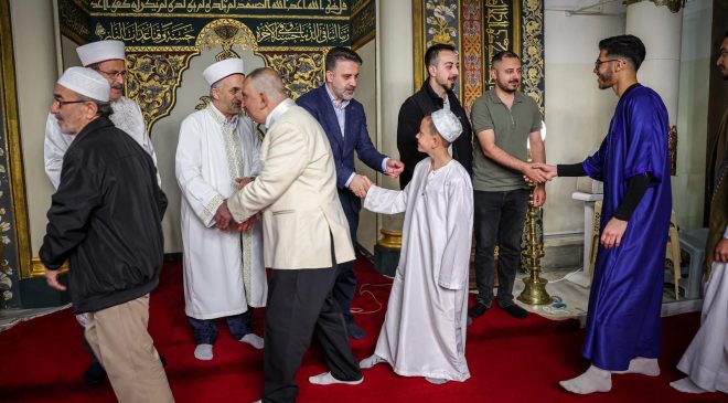 Başkan Vekili Şahin Biba’dan bayramın ilk günü anlamlı ziyaret