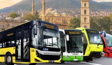 BursaRay, tramvay ve otobüsler bayram boyunca ücretsiz