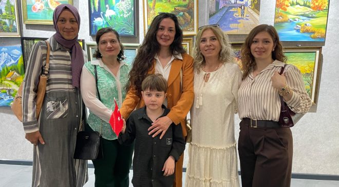 Kursiyerlerin eserleri Yağız Efe’ye umut oldu