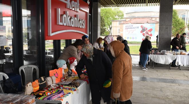 El emeği ürünler Osmangazi Meydanı’nda sergilendi