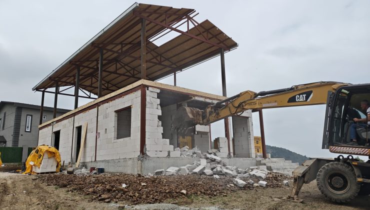 Nilüfer Belediyesi’nden kaçak inşaata tavizsiz müdahale
