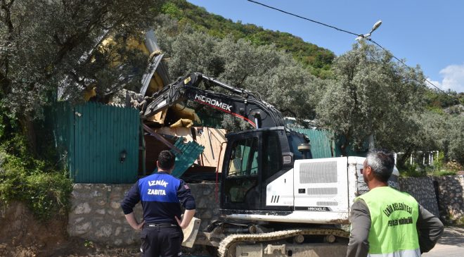 İznik Belediyesi’nden mevzuata aykırı yapılara geçit yok