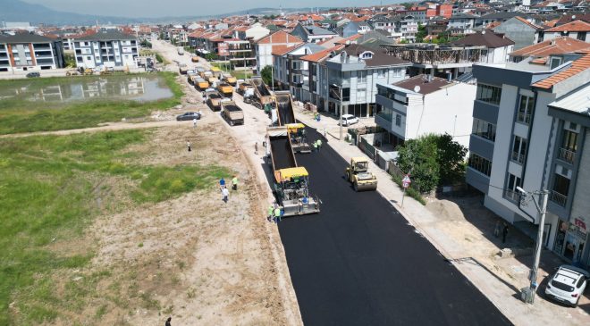 Büyükşehir ekiplerinden Bülbül Caddesi’ne modern dokunuş