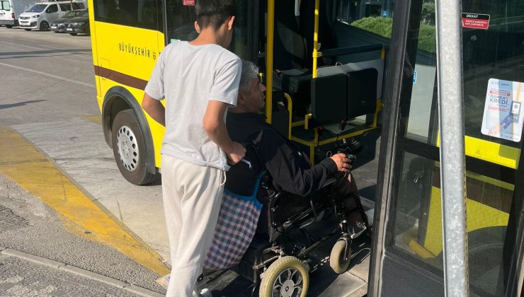 Büyükşehir’den özel gereksinimli aileye ulaşım desteği