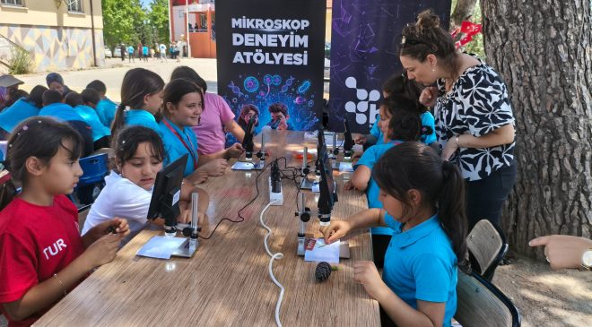 Büyükşehirden köy okullarına bilim desteği