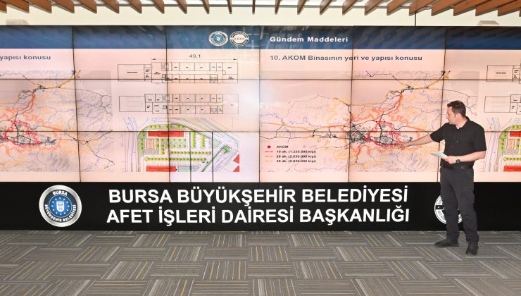 Bursa afetlere karşı hazırlığını güçlendiriyor